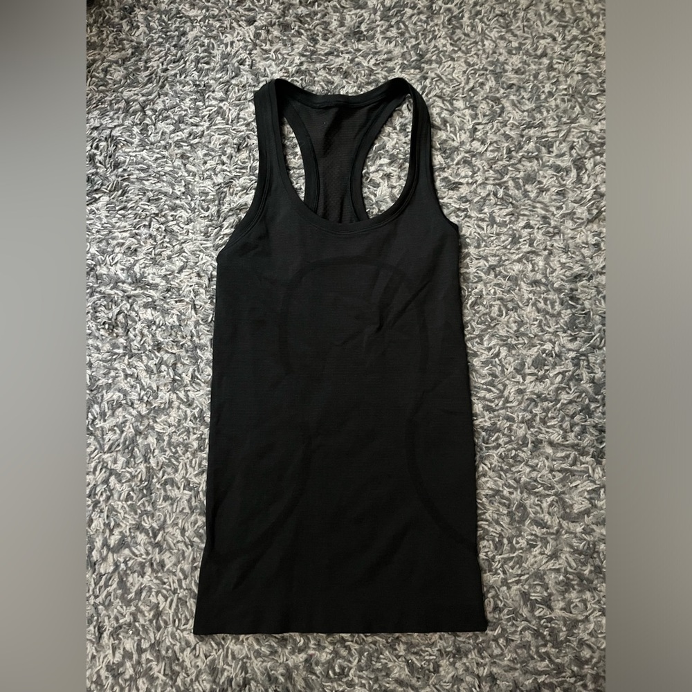 Lululemon NWOT Run Swiftly Tech Racerback Tank Top 2.0 Black Size 0